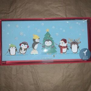 Papyrus Happy Holidays 16 cards with envelopes Christmas tree penguins New